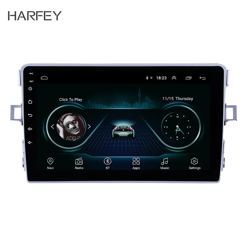 Android 9 "Автомобильный DVD GPS Навигационный плеер Радио для Toyota Verso 2011-2016 С WiFi Bluetooth AUX Поддержка Carplay Digital TV SWC