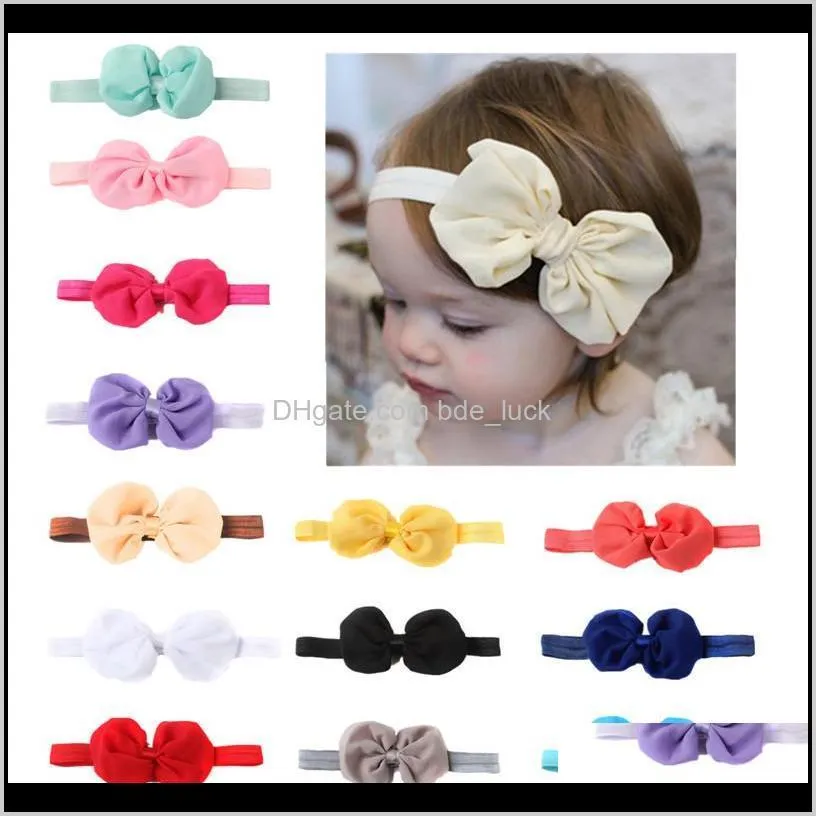 Kids Headband Bow For Girl Ear Hairbands Turban Knot Kids Turbans Accessoire Headband Baby Girl baby hair accessories