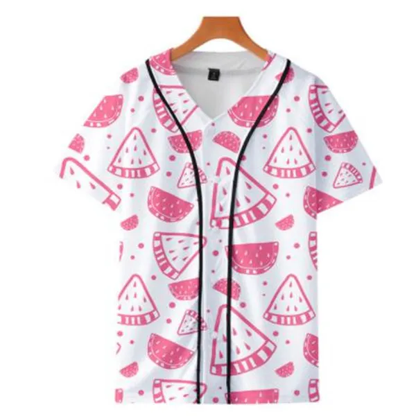 Summer Fashion Tshirt Baseball Jersey Anime 3D tryckta andningsbara t-shirt Hip hop kläder 048