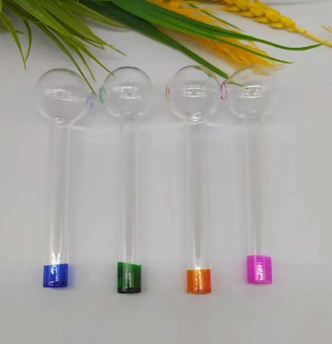 2021 Pipa in vetro Pyrex 9 tipi di tubi in vetro colorato Tubi per tubi Bruciatore a nafta Pipa per fumatori Asciugamano Ciotola in vetro colorato