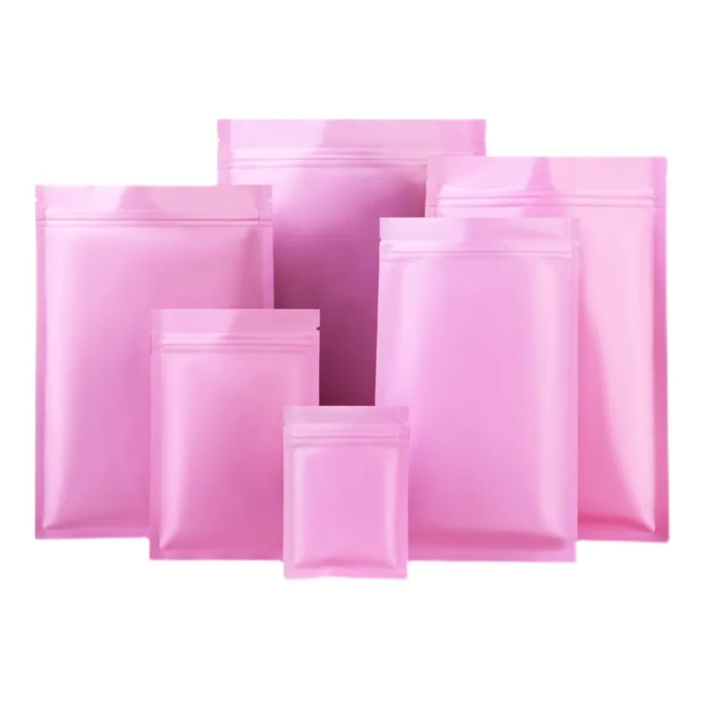 Wholesale Pink Resealable Smell Proof Bags Mask Packing Bag Aluminum ...