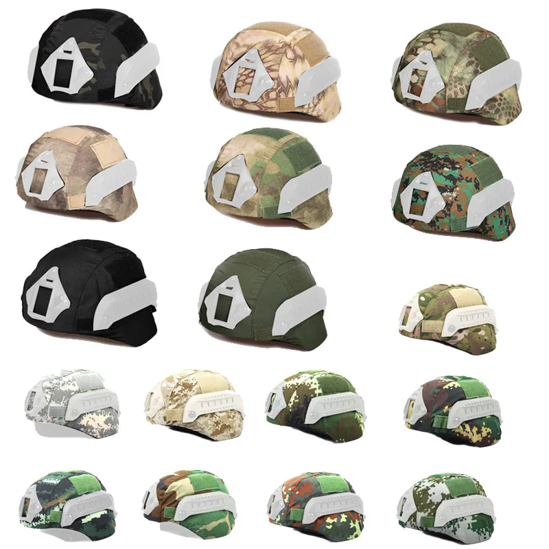 Tactical Helmet Accessory Camouflage Fast Mich 2000 Helmet Cover Outdoor Sports Equipment Airsoft Paintball Shooting Gear NO01-156