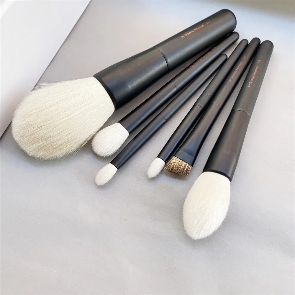 T-1 Powder Brush T-5 Highlight T-6 T-7 T-8 Eye Shadow Blending T-9 Eyebryn Makeup Borstar Finaste Gethår Skönhet Kosmetikverktyg