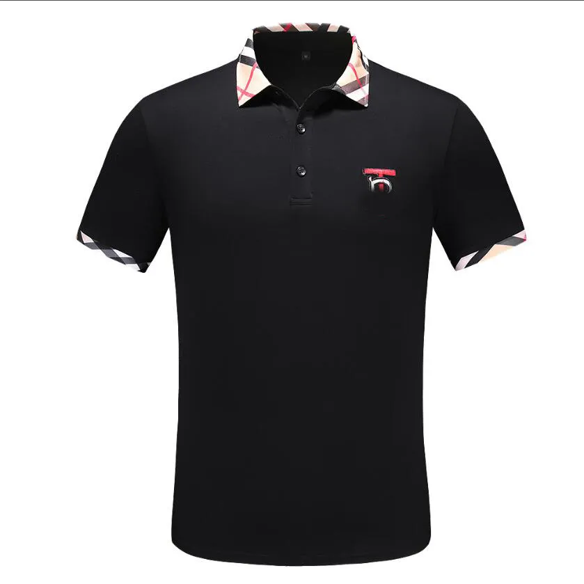 2021 Erkek Tasarımcı Polos Marka Küçük At Timsah Nakış Giyim Erkekler Kumaş Mektup Polo T-Shirt Yaka Rahat T-shirt Tee Gömlek Tops # 22