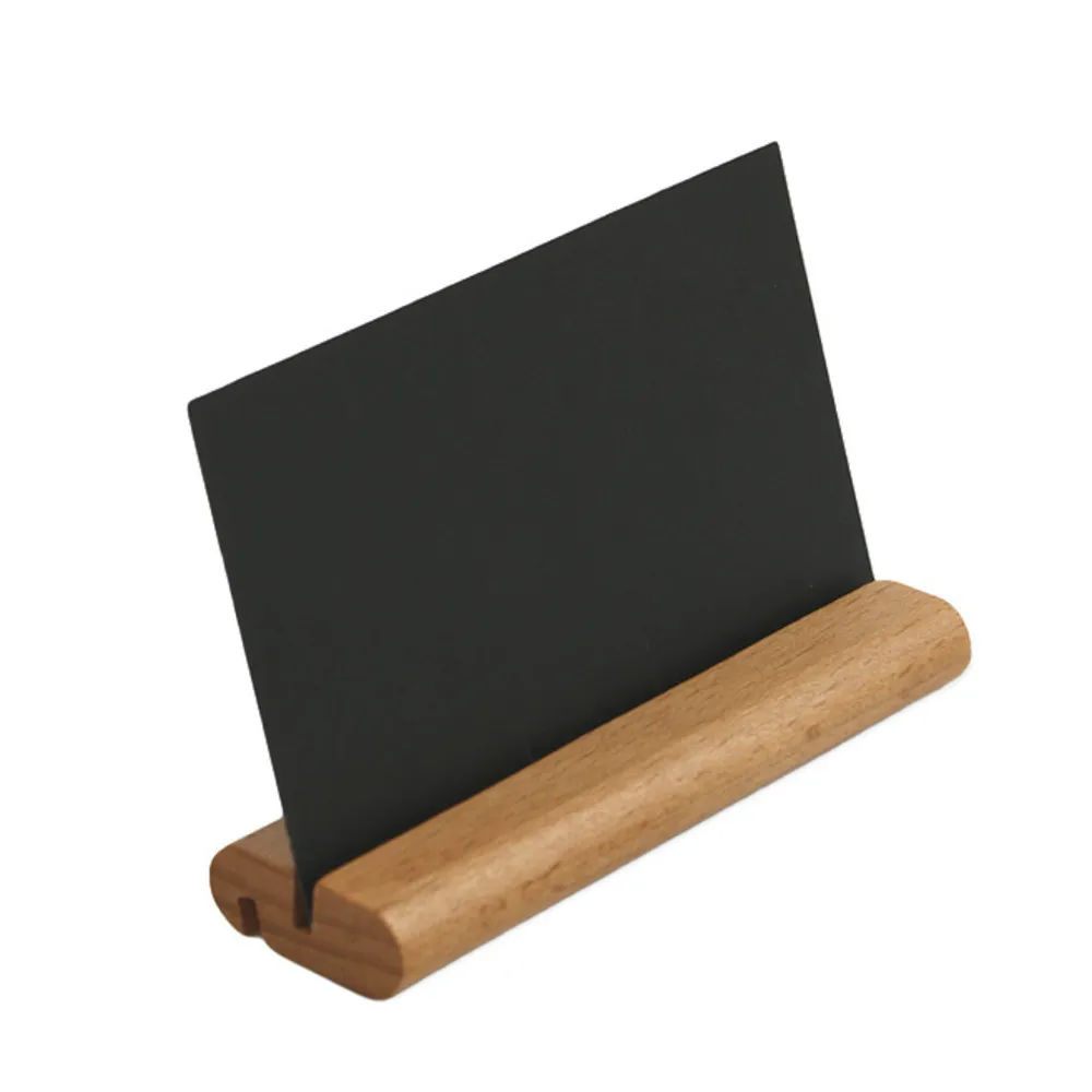 Rewritable Blackboard Wooden Chalk Board Table Top Card Sign Stand Price Tack Handpaint Number Stand