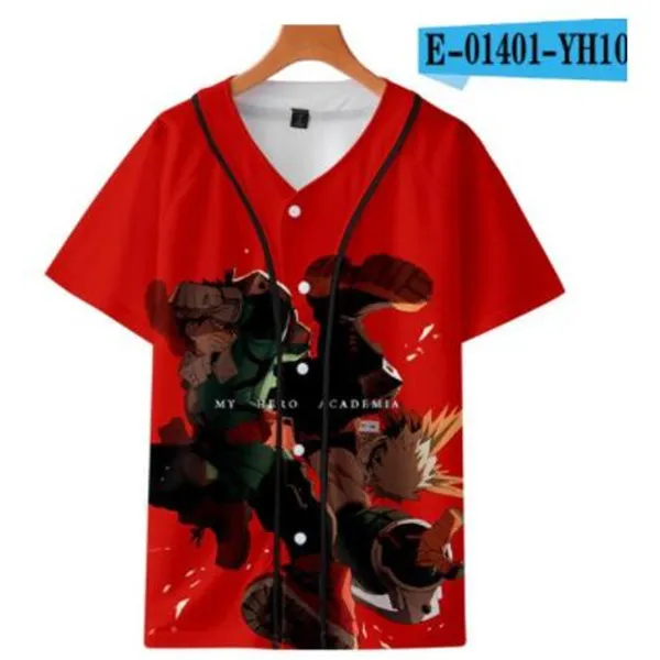 3D Baseball Jersey Homens 2021 Moda Impressão Homem T Shirt T-shirt de Manga Curta T-shirt Casual Base Bola Camisa Hip Hop Tops Tee 072