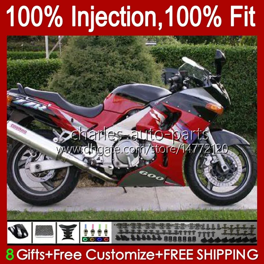 Red Flames Injection Kawasaki Ninja 250r Fairings For Kawasaki Ninja ZZR400 600 1993 2007 84HC.171 From Charles Auto Parts 410.17 DHgate.Com
