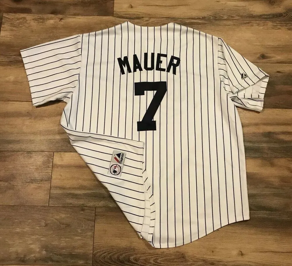 Erkekler Kadın Gençlik Nakamı Joe Mauer Vintage Beyzbol Forması Erkek Kadın Gençlik Beyzbol Formaları XS-6XL Tüm Boyutlar