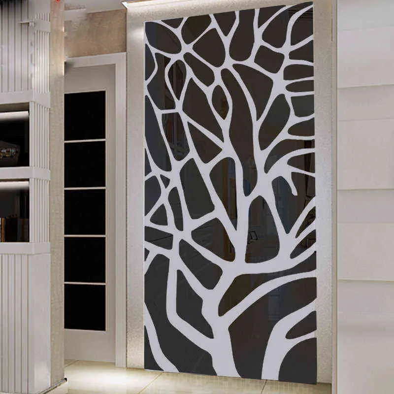 Autocollants Muraux 3D En Acrylique Miroir - Déco Murale Pour Salon, Chambre, TV - Neuf Chine
