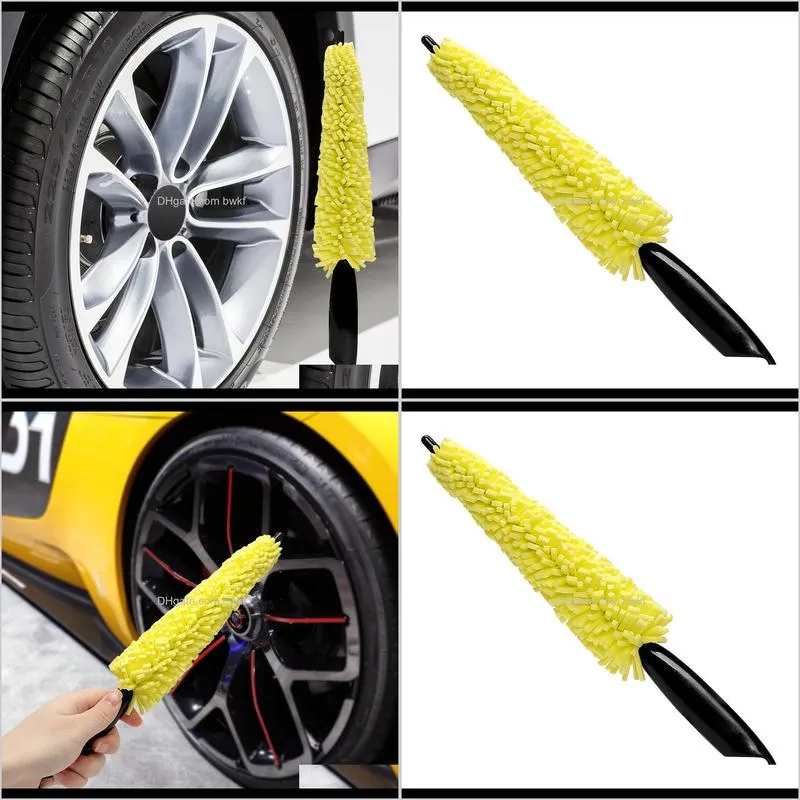 car wheel wash brush plastic handle vehicle cleaning brush wheel rims tire washing auto scrub brush car wash sponges tools