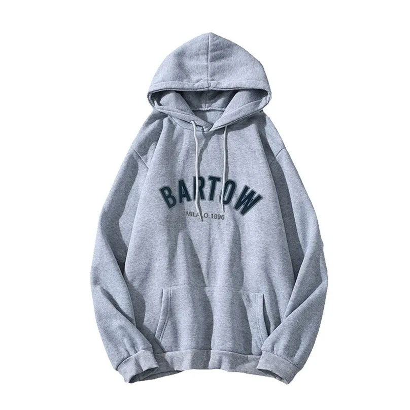 Harajuku brev överdimensionerade hoodies vår höst långärmad löst pullover toppar hooded casual varm pocket sweatshirts kvinnor 211206