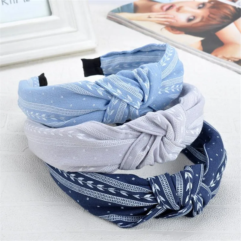 Haaraccessoires Minhin Hoofdbanden Voor Dames Mode Haarband Bow Knot Cross Tie Headwrap Band Hoop Turban Hoofddeksels