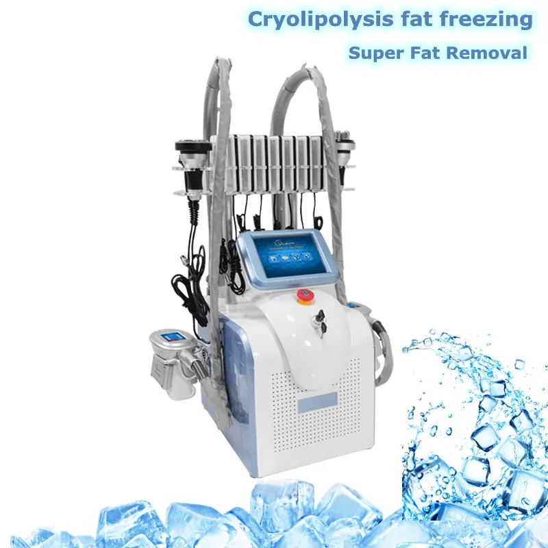 Máquina de congelamento de gordura de cryolipolysis de cryolipólise portátil LLLT LIPO Laser Laser Cavitação de vácuo RF Equipamento de perda de peso 2 anos de garantia
