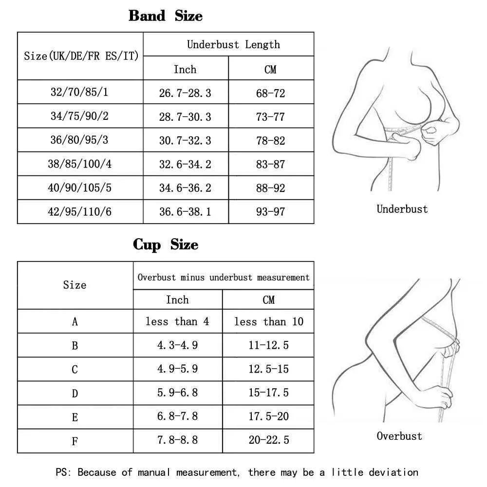 Women's Bras and Bralettes Size Guide – DOTVOL