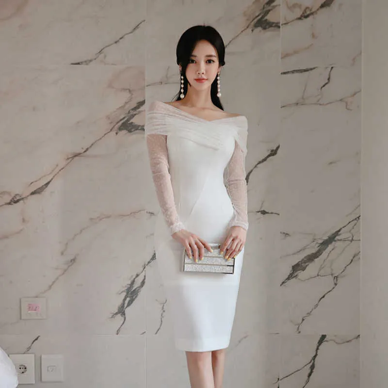 white long sleeve bodycon dress plus size white long sleeve bodycon dress Tracy Studio White LONG SLEEVE TRAPEZOID  NECKLINE BODYCON FULL DRESS