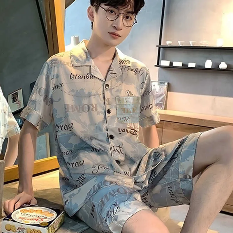 Plus Size Silk Pajama Set For Men Satin Mens Sleepwear With Shorts And Pants 4x Pijama Mujer 210812 From Dou05 28.68 DHgate.Com
