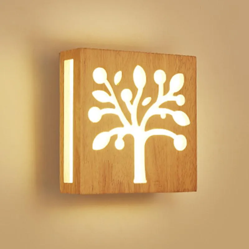 Wall Lamp Modern Lighting Wooden Bedroom Kitchen Mirror Light Cabinet Luminaria Lamparas Applique Dining Restaurant Sconce