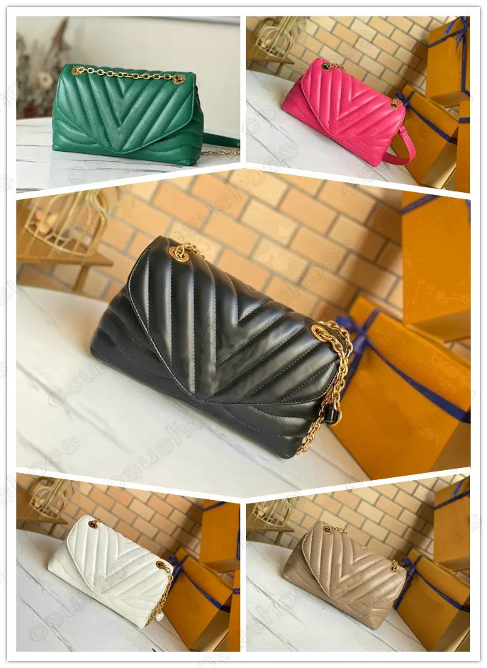 NEW WAVE CHAIN Bag V shaped Handbag Women Classic vintage Luxury Designers crossbody Single shoulder Pattern Bags M58550