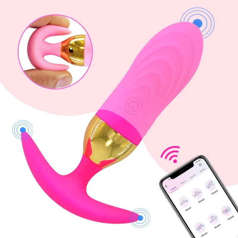 Vibrators Application Anal Vibrator Bluetooth Buttocks Plug Prostate Massage Music Video Wireless Control Adult Sex Toys