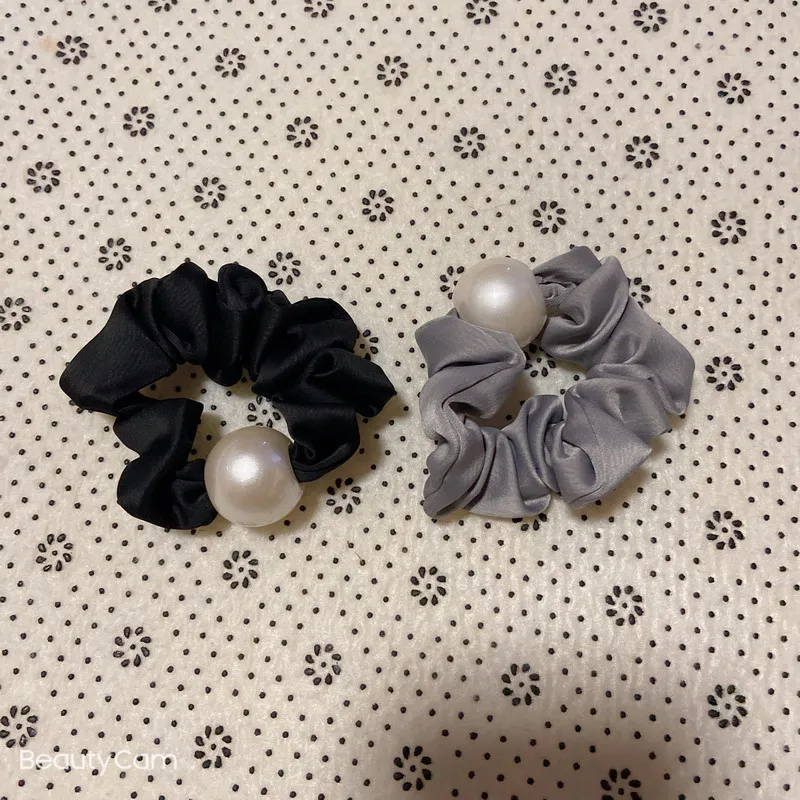 2 colores moda perla pelo lazo cabeza cuerda horquilla para damas colección tocado joyería vip regalo