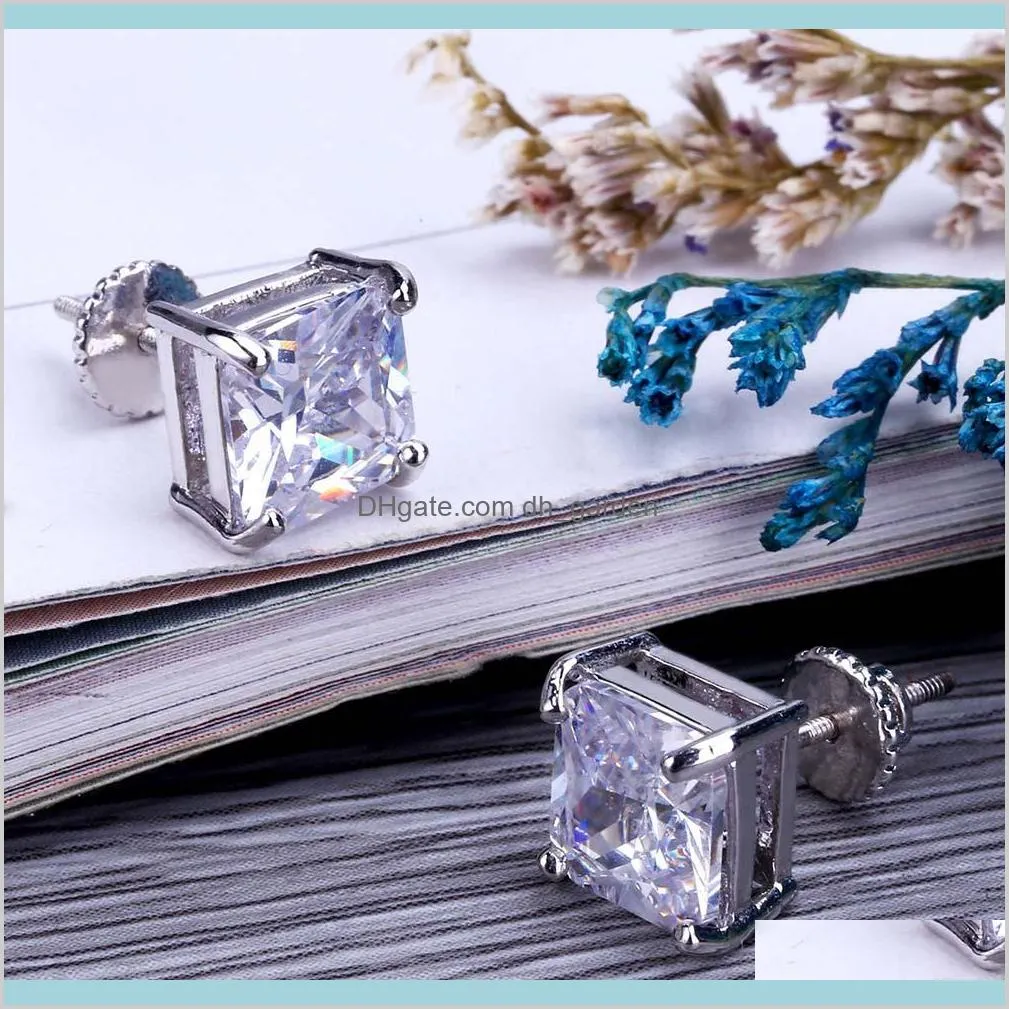 Earrings Diamond Stud Earring Womens Mens