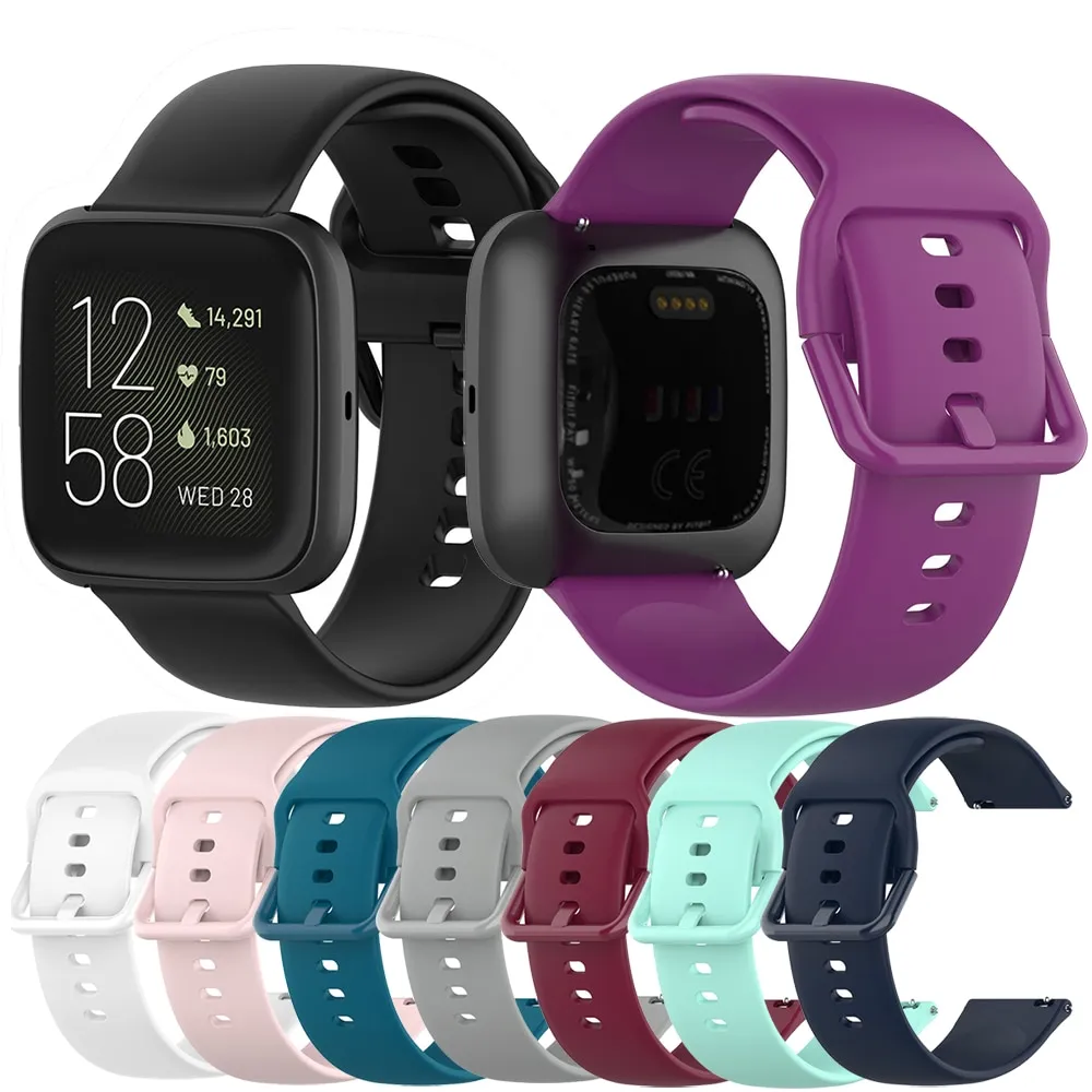 23mm zachte siliconenband Correa voor Fitbit Versa 2 Smart Bracelet polsbandband Loop voor Fitbit Versa Lite Blaze Watch Fitbit Versa2