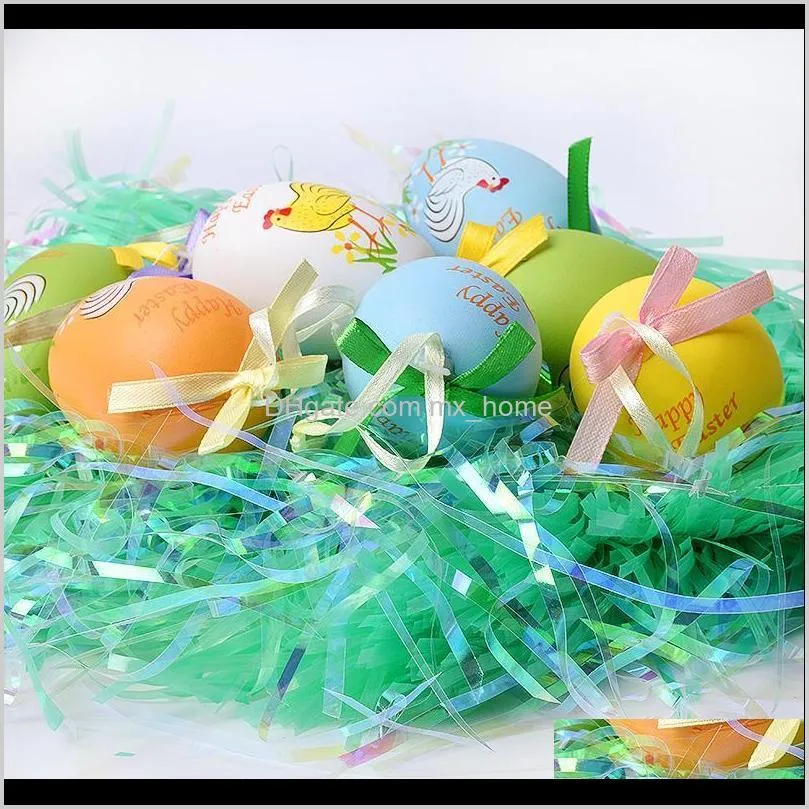 easter henhouse grass decoration children easter decoration props spring color henhouse grass bag