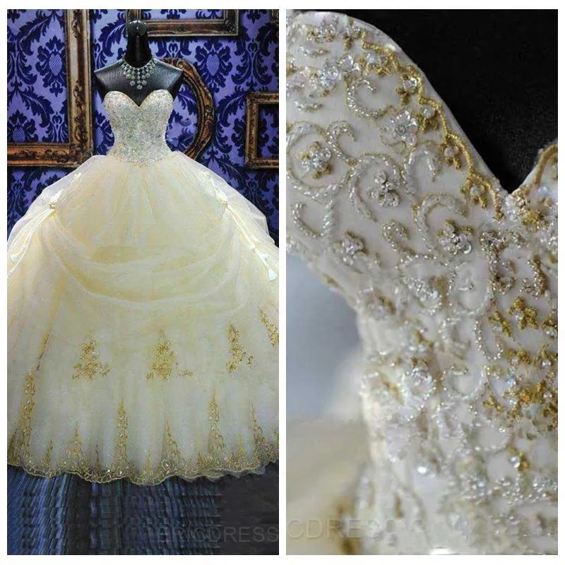2022 16 Years Dress Ball Gowns Quinceanera Dresses Lace Appliques Organza Gold Beaded Sequined Masquerade Debutante Gowns Custom Made