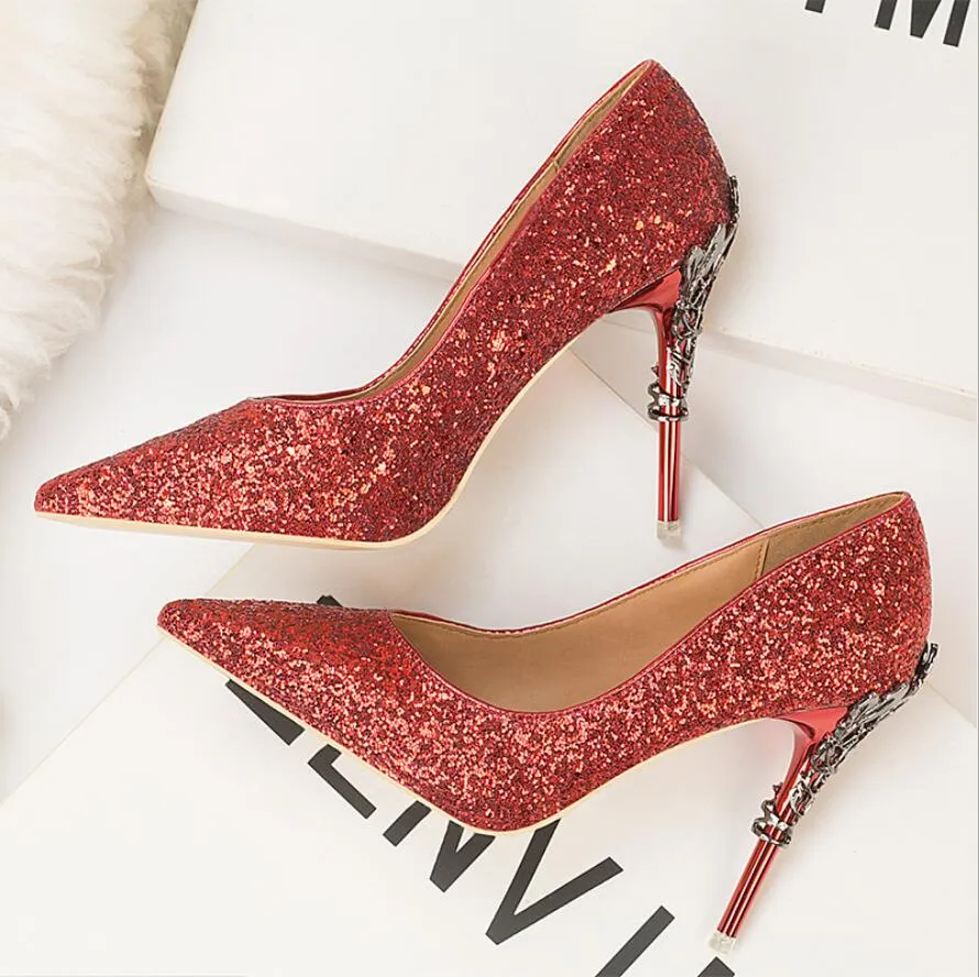 Irregular Choice Kanjanka Shoes - Red Sequins – Suzie's Bombshell Boutique