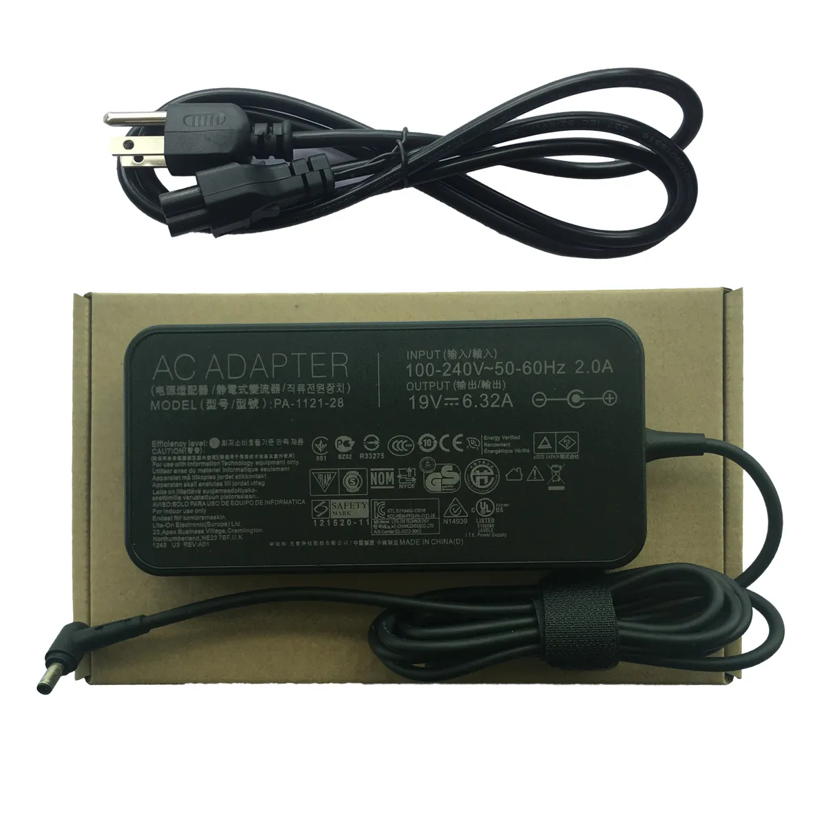 Genuine Slim 19V 6.32A 120W AC Adapter Laptop Charger for ASUS ZenBook Pro ROG G501JW UX501J G501VW R501JW PU500CA Games power