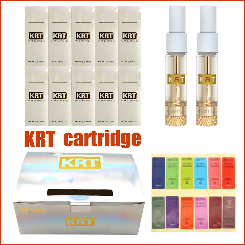 Newest KRT Vape Cartridge Atomizers Disposable Carts With White