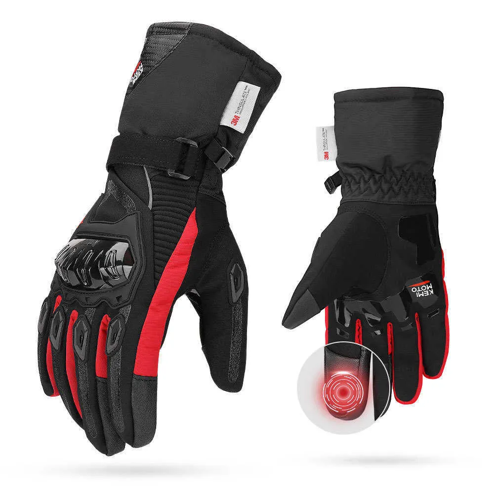 Outdoor Motorrad Handschuhe Winter Motocross Straße Off Road Fahrrad Handschuhe Touchscreen Wasserdicht Winddicht Guantes moto H1022