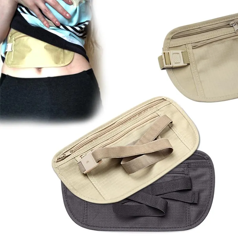 Backpack Invisible Travel Waist Packs Pouch For Passport Money Belt Bag ...