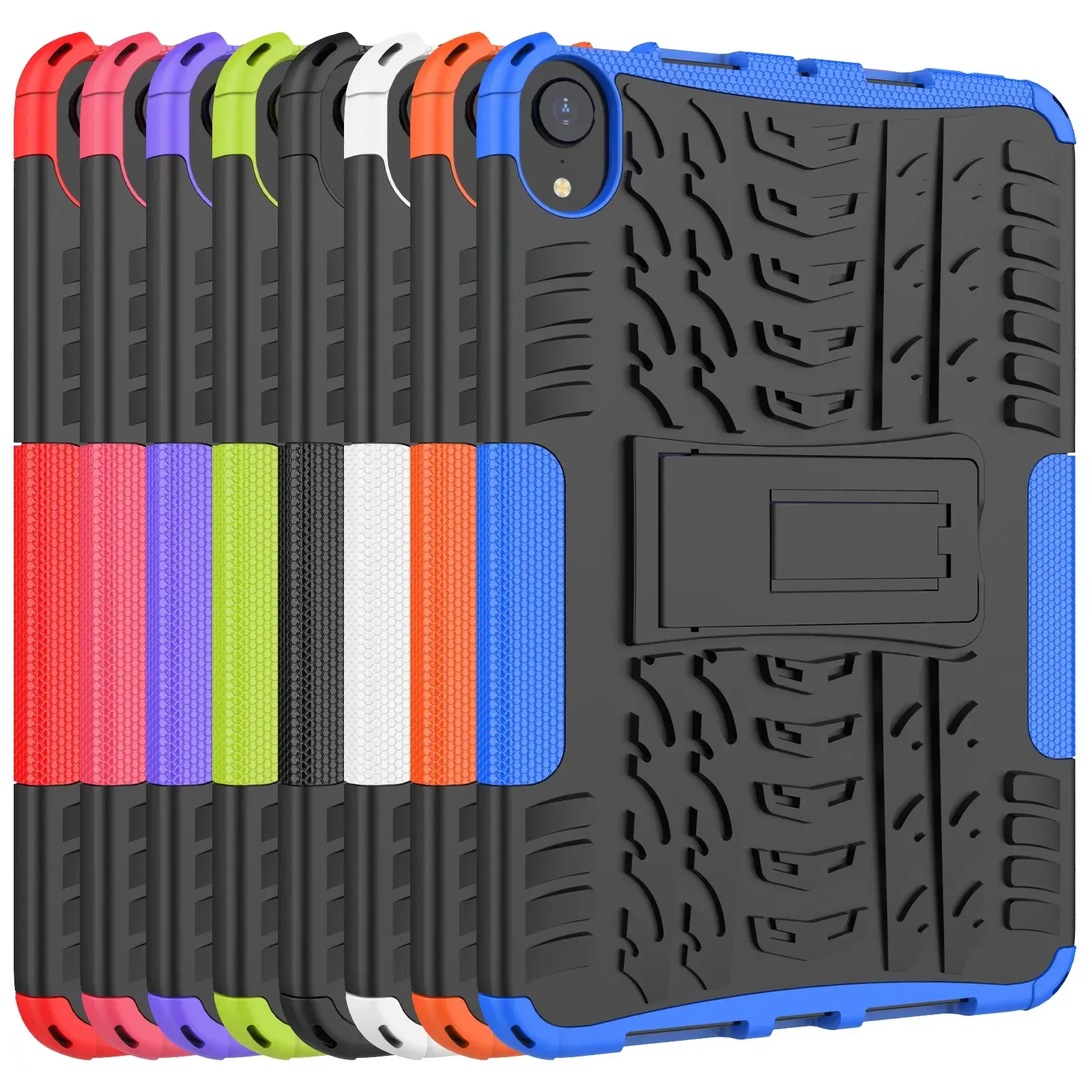 2in1 Kickstand Impact Heavy Duty Resort TPU + PC capa híbrida para ipad mini 6 8.3inch 20 pcs / lote