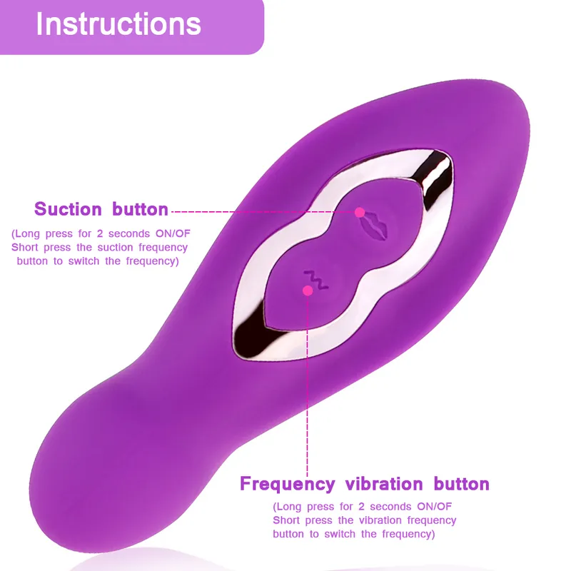 G Spot Dildo Vibrator Clit Sucker с 10 мощными модами пероральный сосание взрослых игрушек для женщин стимулятор клитора.