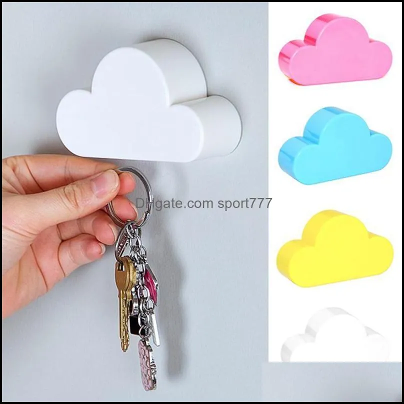 Hooks & Rails Magnetic Home Storage Holder Creative Cloud Shape Magnets Keys Securely Wall-Mounted Key