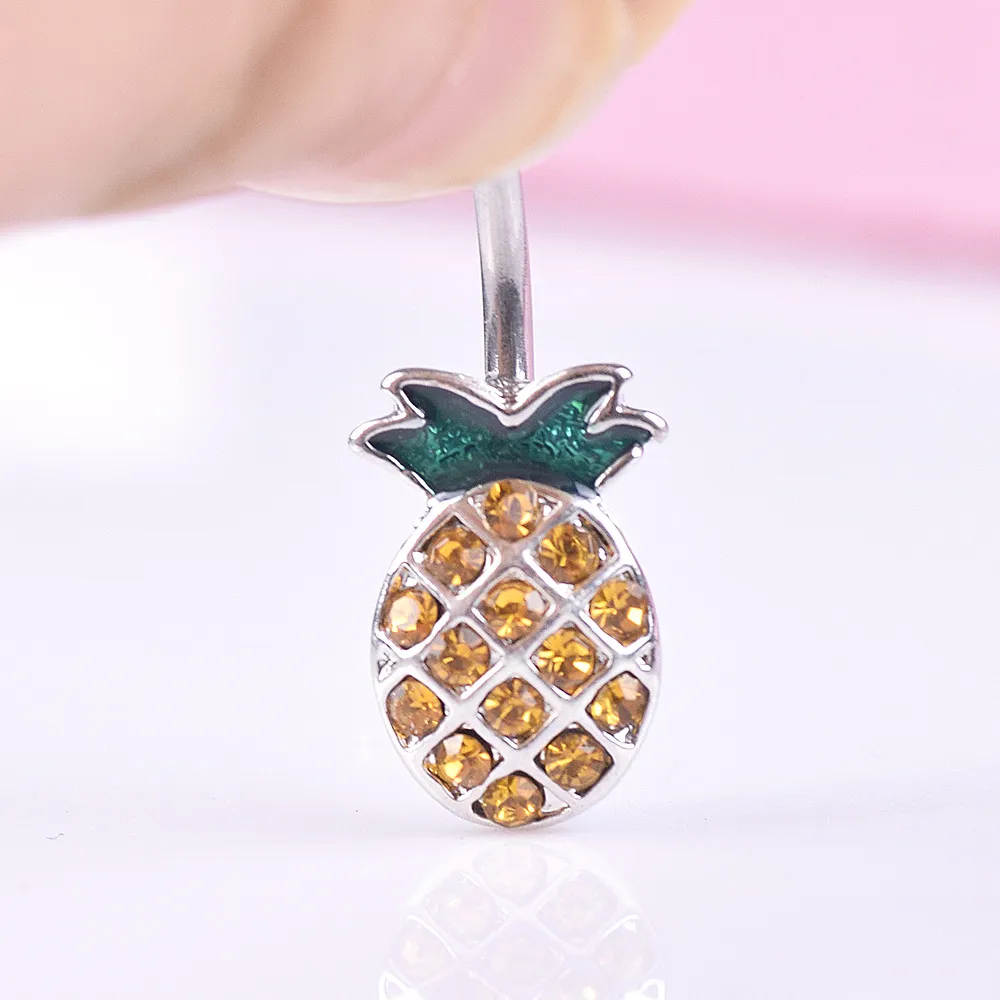 Pineapple belly ring discount