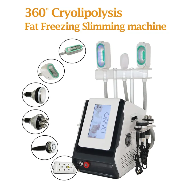 Articoli caldi Macchina dimagrante per congelamento grasso portatile 360 Cryolipolysis Rimozione del doppio mento Dispositivo lipolaser per perdita di peso cavitazione ad ultrasuoni RF