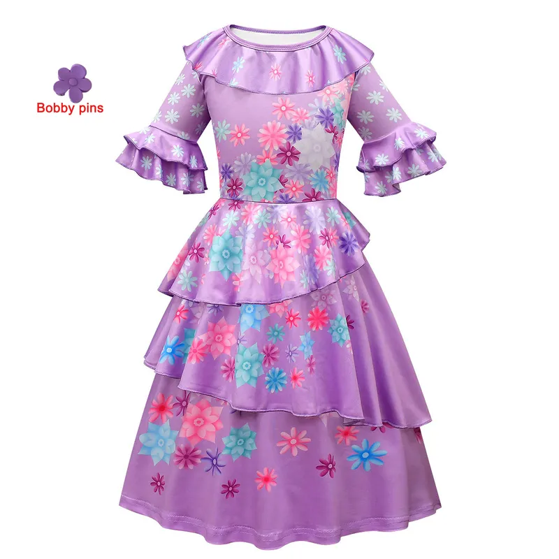 Anime Encanto Cosplay Isabela Madrigal Dress Girls Princess Mirabel Bambini  Fancy Dress With Wig Costume Party Kids Cosplay 220314 Da 13,58 €