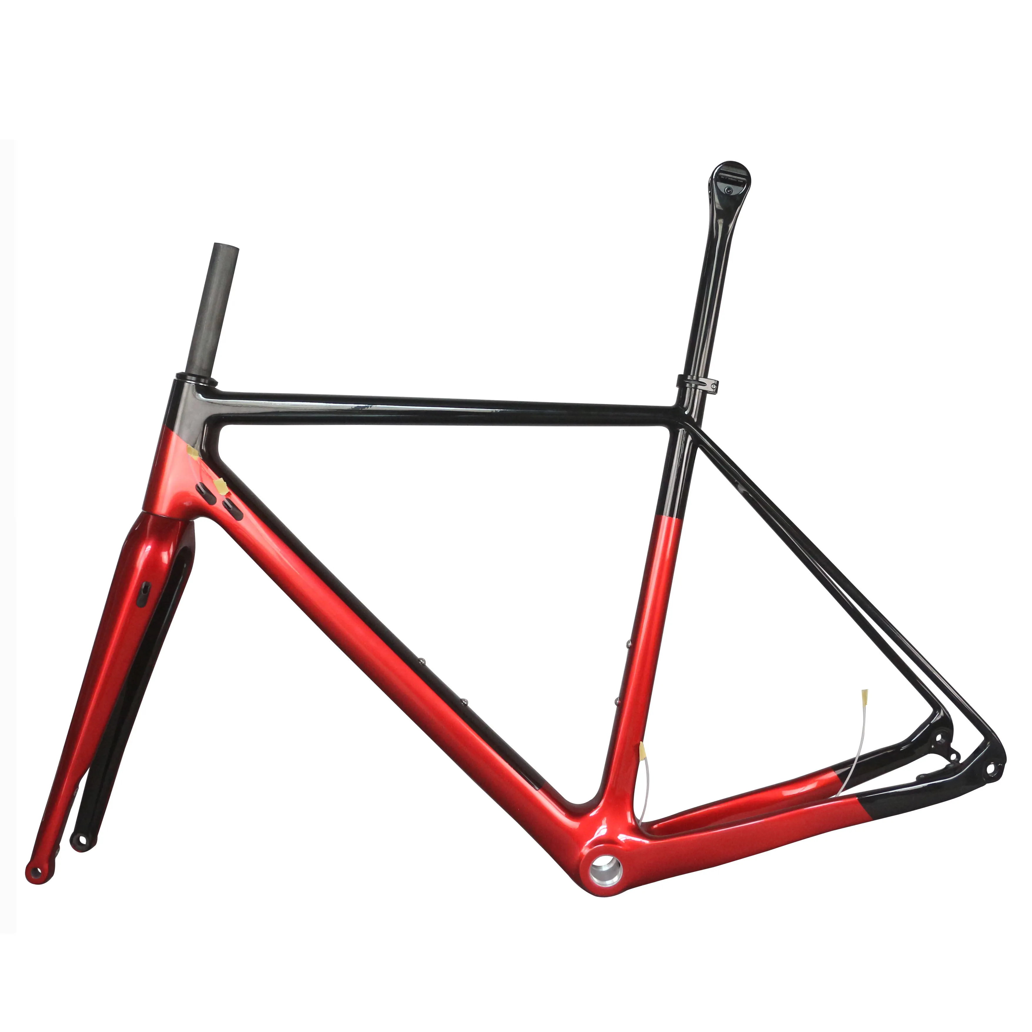 Cyclocrossy Frame GR029 gaffel100x15mm / 100x12mm DI2 och mekanisk kompatibel kol T700 BSA