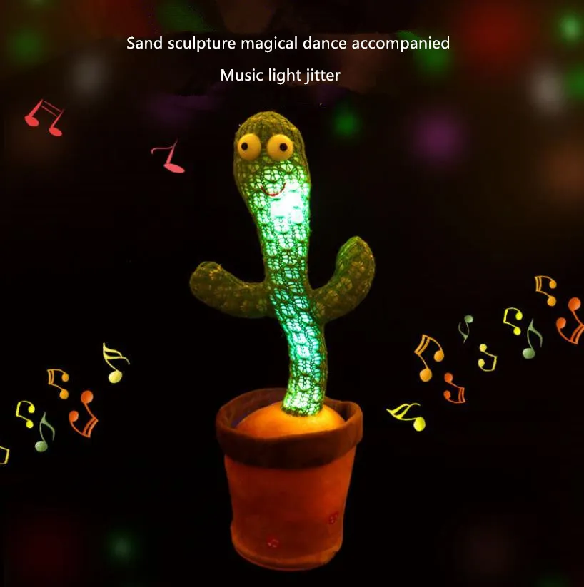 Les cactus dansants et tordus peuvent chanter et tordre le jouet en peluche enchanteur Bluetooth Livré avec 120 modèles de chansons