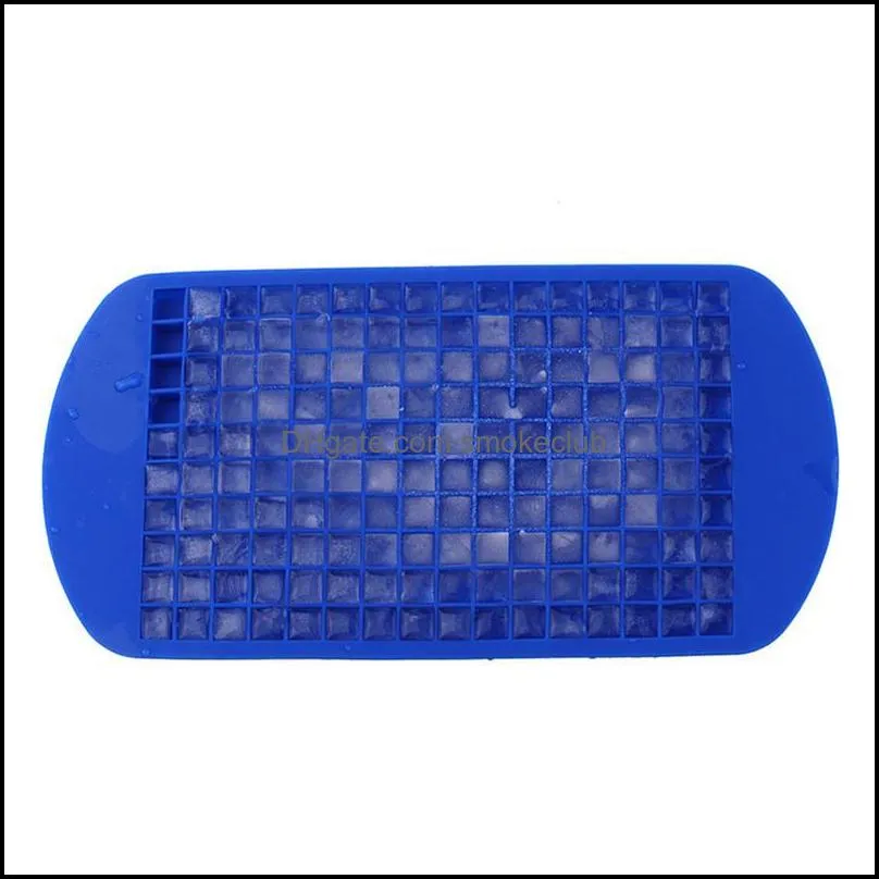 160 Grids DIY Creative Small Ice Cube Mold Square Shape Silicone Ice Tray Fruit Ice Cube Maker Bar Kitchen Accessories Epacket free