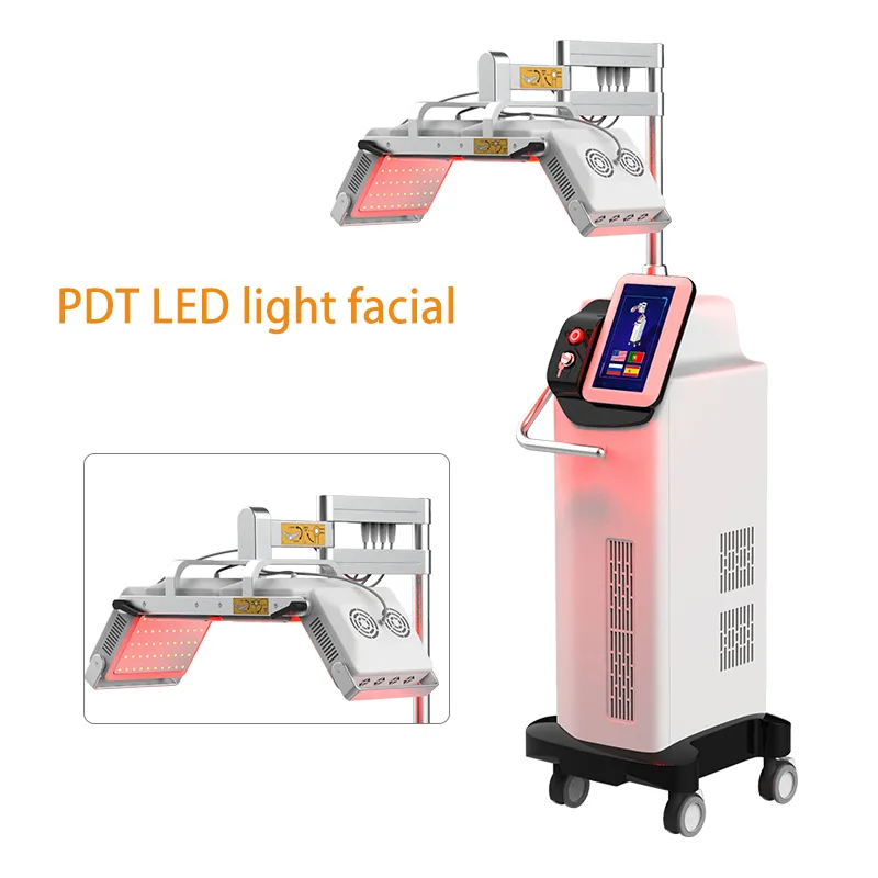 Högkvalitativ 6 Färg LED PDT Light Skin Care Beauty Machine Facial Spa Phototerapi Hudföryngring Acne Ta bort Anti-Wrinkle 2 års garanti