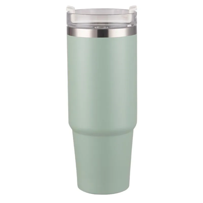 30oz Double Wall Stainless Steel Vacuum Flask Portable Car Insulated Tumbler With Lid Straw Outdoor Thermos Cup Tour Coffee Mugs