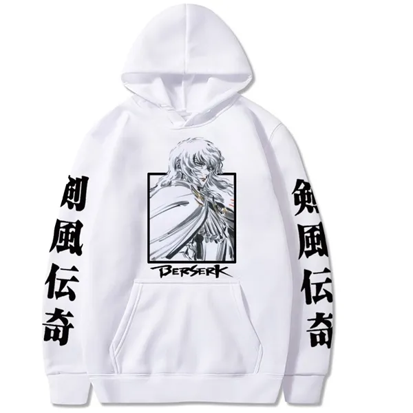 Japon Anime Berserk Griffith Manga Hoodies Sweat Pull Tops Manches Longues Hip Hop Mode Homme Cartoon Hoodies sweat Y0809