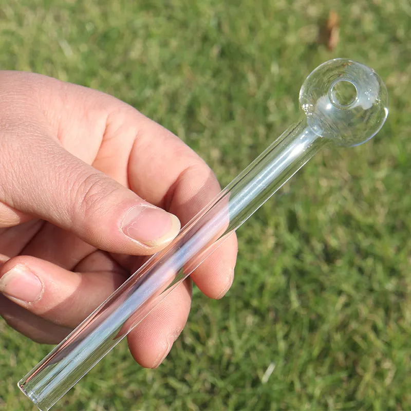 卸売ガラスパイプ4インチ / 6インチ大きなオイルバーナーパイプガラスチューブオイルパイプ爪パイプ厚い透明なチューブ