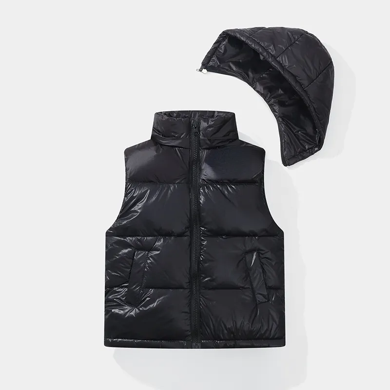 2021 Lightweight Childrens Down Vests For Boys And Girls Hooded Color Matching Autumn Down Jackets Can Be Uncapped From 31 83 DHgate