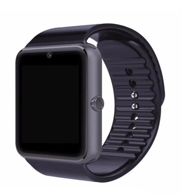 GT08 Smartwatch Med SIM-kortplats Android Smart Watch för Samsung och IOS Apple iphone Smartphone Armband Bluetooth-klockor