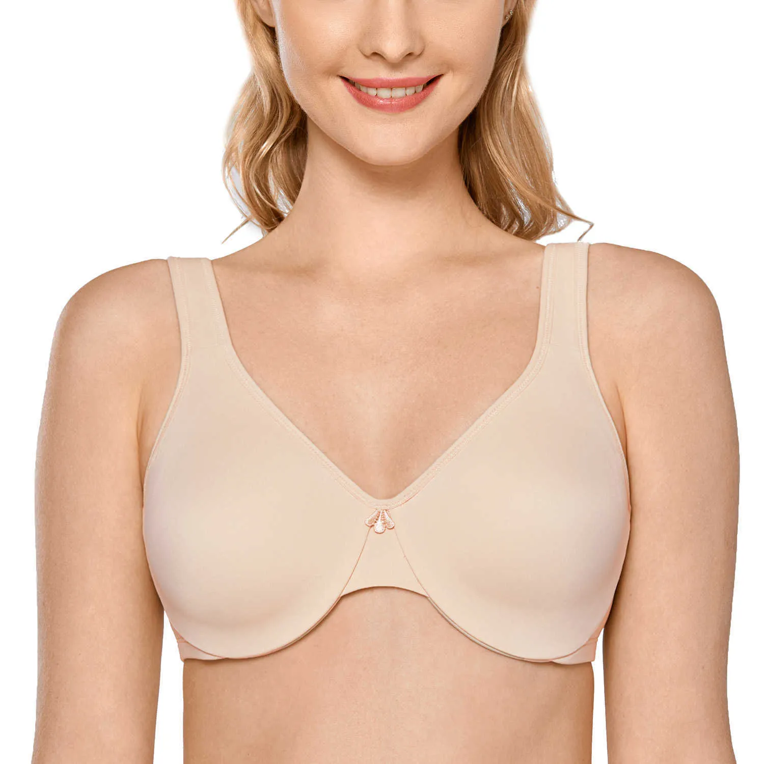 Plus Size Womens Seamless Minimizer Wonderbra Ultimate Plunge Bra With  Underwire Embroidery And Large Busts From Lu02, $18.35