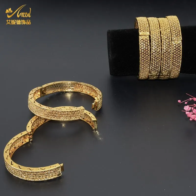 Bangle Aiind Jóias Bangles Banhado Pulseiras de Moda para Mulheres Africano Atacador de Desenhista Gold Bracelete Luxo Chunky